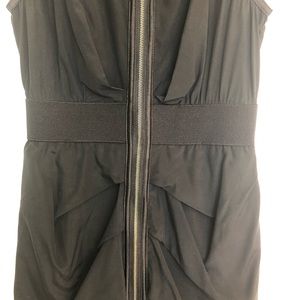 bebe cap sleeve black dress